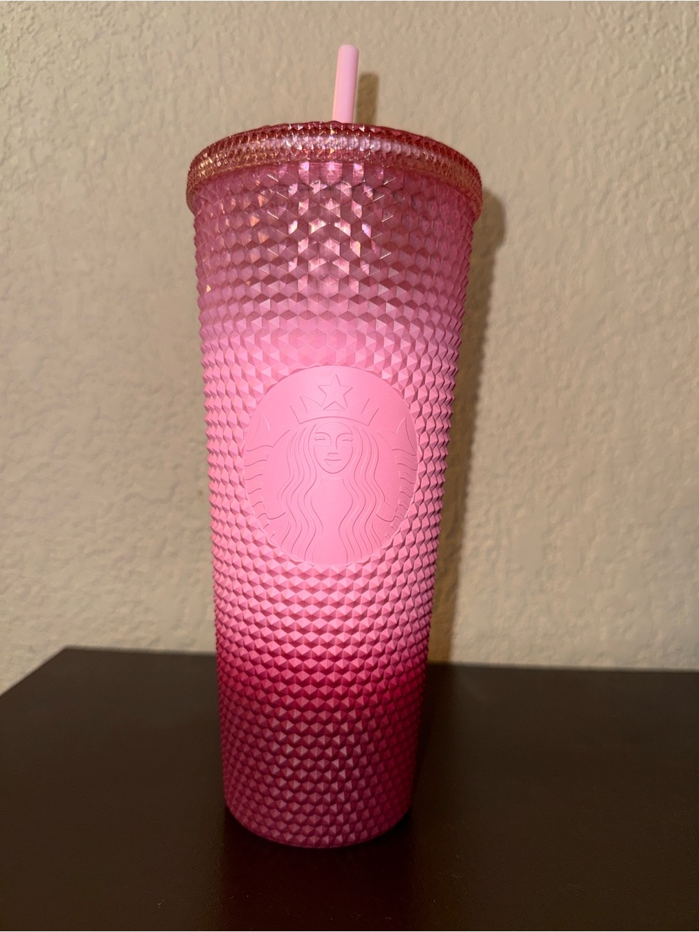 Starbucks Pink Ombre Studded Cold Cup with Straw